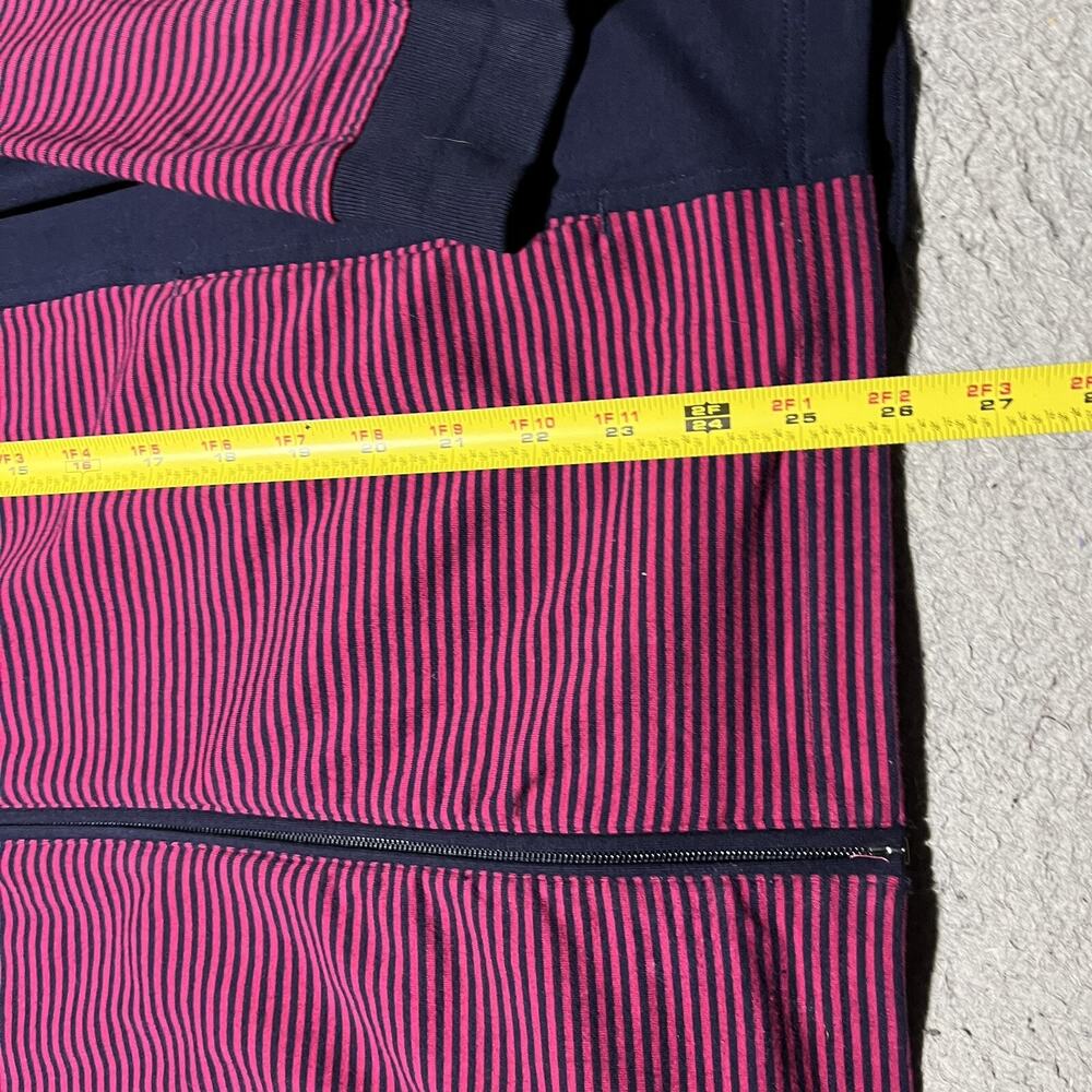 LRL Lauren Active Ralph Lauren Womens Jacket Size 1X Blue Pink Stripe Full Zip - Picture 3 of 8